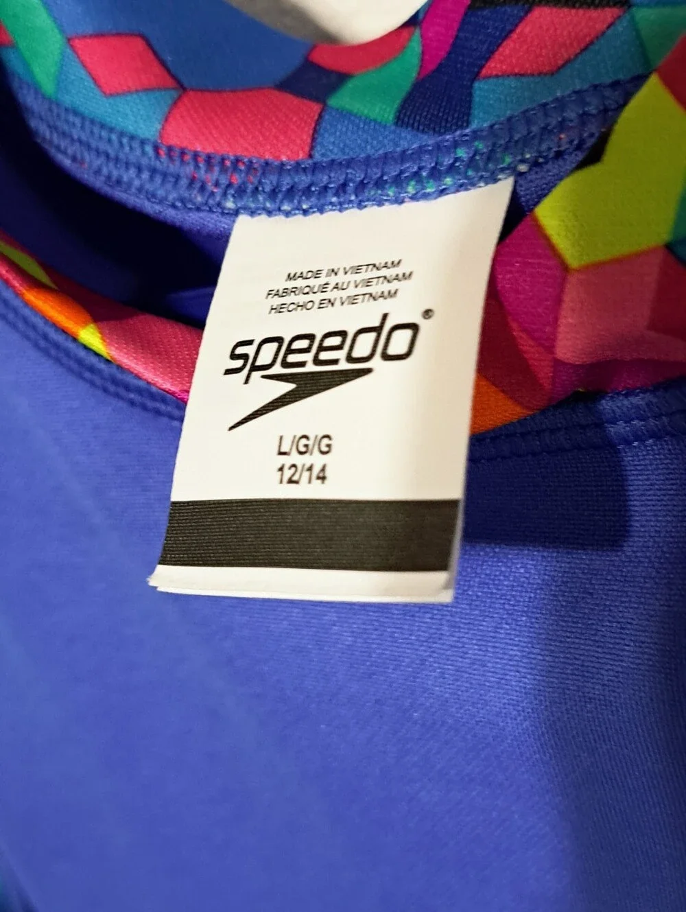 Speedo swim top Girls sz. Large